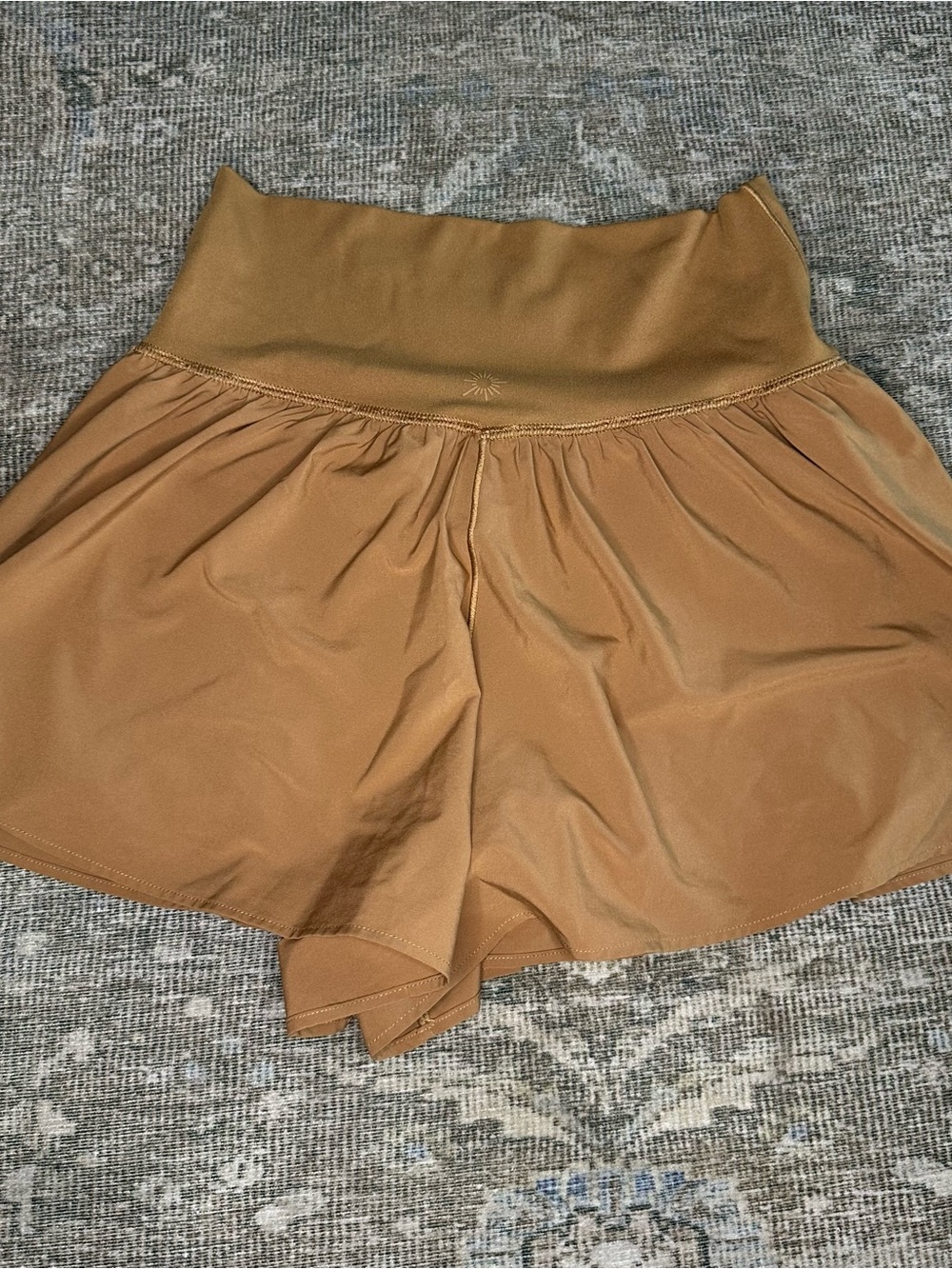 Offline Aerie Real Me Crossover Shorts Camel Yellow/Brown Size Small - Picture 5 of 5